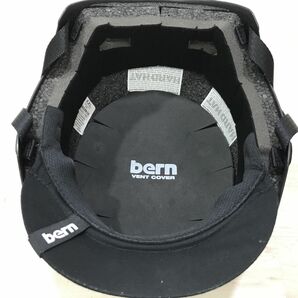 bern ヘルメット MACON 2.0 BLACK XXLサイズ 60.5-62cm バイザー付き バーン メーコン ブラック[C3042]の画像9