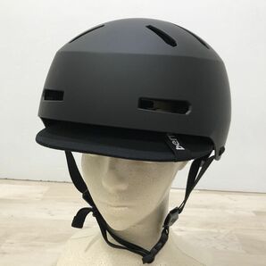 bern ヘルメット MACON 2.0 BLACK XXLサイズ 60.5-62cm バイザー付き バーン メーコン ブラック[C3042]の画像1