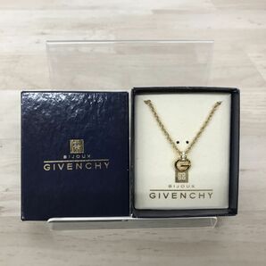 GIVENCHY ジバンシィ Gロゴ ネックレス ラインストーン ゴールドカラー[C3526]の画像1