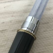 送料185円 PILOT パイロット 万年筆 STERLING SILVER スターリングシルバー ペン先 14K-585 F H881 刻印有 格子柄[C3518]_画像10