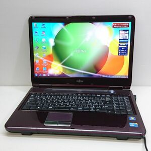 現状品 FIJITSU 15.6インチ LIFEBOOK AH550/5A Win7/Core i5-M450 [M7985]