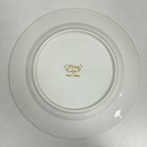 ■【Nitto/ニットー】JAPAN Pure & White 花柄 白 プレート 皿 直径約19cm 5枚セット★7164_画像7