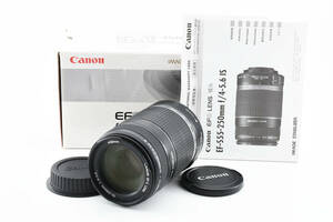 美品 CANON キャノン EF-S 55-250mm F4-5.6 IS 元箱付き #2113055