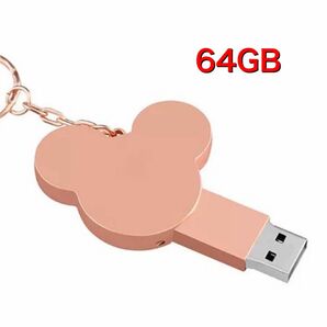 ミッキー USBメモリ 64GB フラッシュドライブ