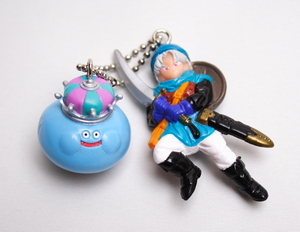 DRAGONQUEST ドラゴンクエスト ★ テリー ＆ キングスライム フィギュア マスコット キーホルダー ドラクエスイング BANDAI エニックス