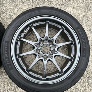 CE28N タイヤホイール2本セット17.75kg VR CE28N 17×8.0 JJ OFF +33 5H PCD114.3 GS とDUNLOP DIREZZA ZⅡ★ 235/45R17 94W 51週13年の画像3