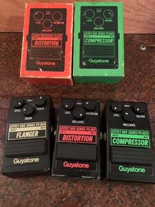 Guyatone PS-001&PS-003&PS-004 ギター エフェクター FLANGER&DISTORTION&COMPRESSOR ディストーション コンプレッサー グヤトーン