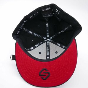 STRICT-G mastermind JAPAN NEW ERA ストリクトG マスターマインド ニューエラ トリプルネーム コラボ キャップ帽子 BLACK 59.6cmの画像7