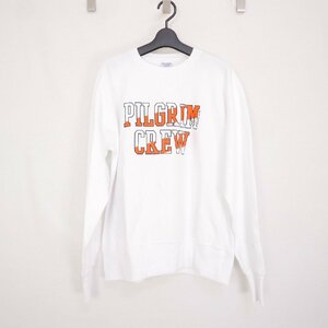 Champion Pilgrim surf supply チャンピオン ピルグリム Printed Reverse Weave Long sleeve Tee プリント 長袖Tシャツ ロンT WHITE M