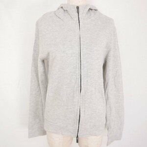 JIL SANDER ジル サンダー レディース Wファスナー ジップアップ パーカー スウェット 灰GRAY M