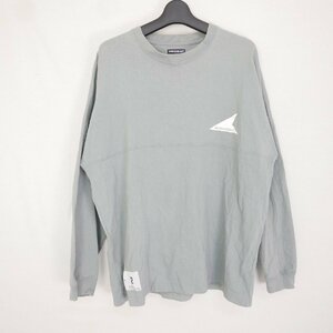 DESCENDANT ディセンダント CETUS JERSEY LS メンズ トップス バックアーチロゴプリント 長袖Tシャツ ロンT グレー系 2