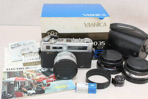 ☆★ha■YASHICA ELECTRO ヤシカ エレクトロ 35 GS レンズ固定式フィルムカメラ 昭和レトロ 元箱/取説/レンズ付き