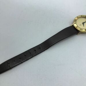 【不動JUNK品】GUCCI グッチ 3001L ゴールド文字盤 クオーツ レディース 腕時計の画像8