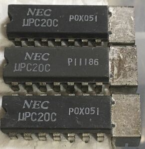 ★★NEC μPC20C 古いオーディオアンプ用IC 1本 NOS★★