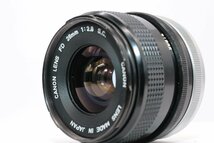 【良品/動作品】CANON キャノン FD 28MM F2.8 S.C.　#4921_画像5