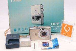 同梱歓迎【良品/動作品】CANON キャノンIXY DIGITAL 70 (バッテリー、充電器 、SDカード,元箱付））#4941