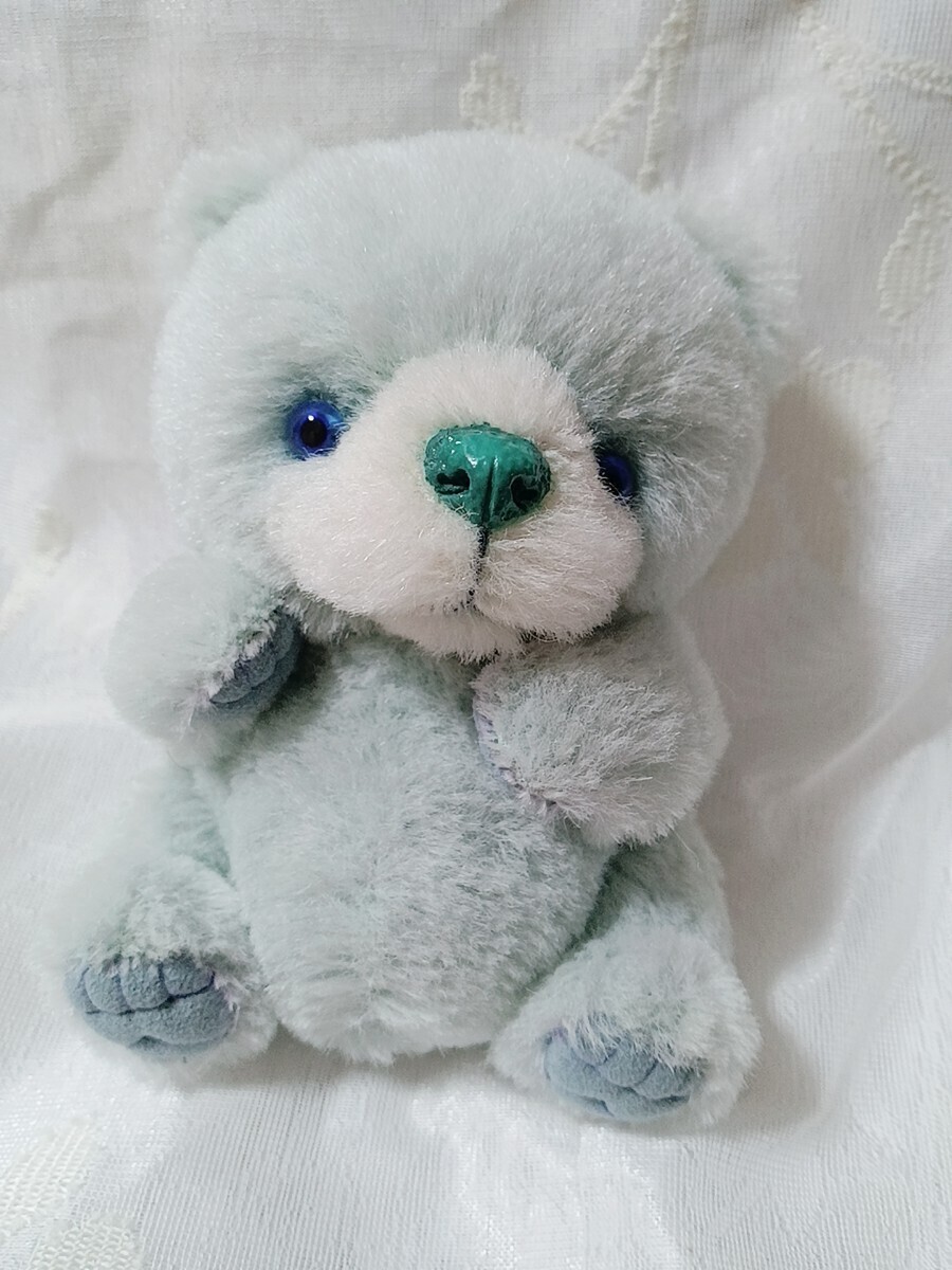 毛绒玩具手工艺术家 Mitekoretto 泰迪熊 Ramune (蓝色), 动物, 熊, 一般熊