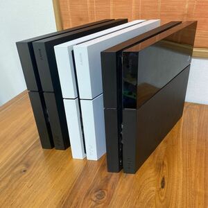 【1円スタート】ソフト読込動作確認済みPS4本体3台セット SONY PS4 まとめて CUH-1000 番台　など　ブラック ホワイト　プレステ4 