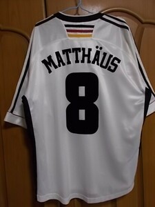 [Подлинная / старая одежда] Германская сборная (H) Униформа Матеуса № 8 1998 Франция Кубка мира Бавария Манчен