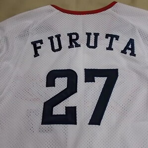 【正規品・古着】ヤクルトスワローズ （H）ユニフォーム 古田敦也＃27 Jr Size-M プロ野球 刺繍の画像5