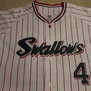 【正規品・古着】ヤクルトスワローズ （H）ユニフォーム バレンティン＃4 Majestic製 プロ野球 の画像4