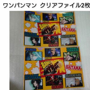 ワンパンマン A4クリアファイル 2枚セット サイタマ ジェノス ソニック アニメ 0