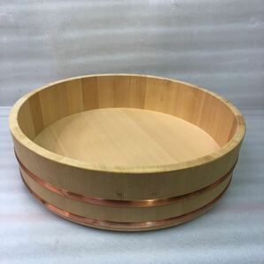 寿司桶 木製 サイズ：37 cmの画像1