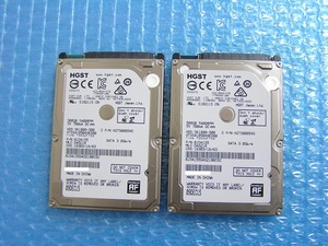 ■500GB 2個（1TB） HGST　HTS541050A9E680 9.5mm 2.5インチ SATA #1