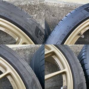 BBS RI-A 033 ゴールド 18インチ ８.5J インセット48 PCD114.3 5穴（ミシュラン中古タイヤ付き）の画像7