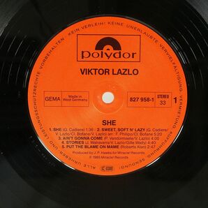 独 VIKTOR LAZLO/SHE/POLYDOR 8279581 LPの画像2
