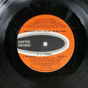 米 B.J. THOMAS/RAINDROPS KEEP FALLIN’ ON MY HEAD/SCEPTER SPS580 LPの画像2