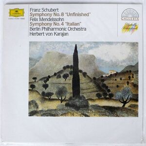 独 KARAJAN/SCHUBERT:SYMPHONIE NR. 8 UNVOLLENDETE/DG 4158481 LP