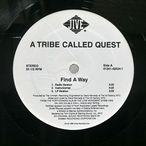 米 A TRIBE CALLED QUEST/FIND A WAY/JIVE 01241425341 12の画像2