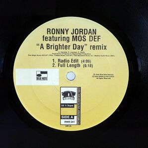 米 RONNY JORDAN/A BRIGHTER DAY (DJ SPINNA REMIX)/RAWKUS RWK241 12の画像2