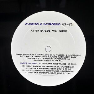 ANGELLO&INGROSSO/82-83/SUPERSTAR RECORDINGS NONE 12