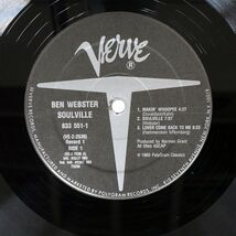 米 BEN WEBSTER/SOULVILLE/VERVE 8335511 LP_画像2