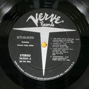 米 STAN GETZ/GETZ/GILBERTO/VERVE V68545 LPの画像2