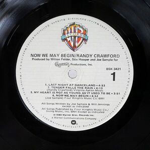 米 RANDY CRAWFORD/NOW WE MAY BEGIN/WARNER BROS. BSK3421 LPの画像2
