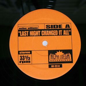 米 ESTHER WILLIAMS/LAST NIGHT CHANGED IT ALL/ALPHA OMEGA RECORDINGS AO9514 12の画像1