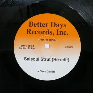 英 UNKNOWN ARTIST/SALSOUL STRUT/BETTER DAYS RECORDS, INC. DAYS001 12