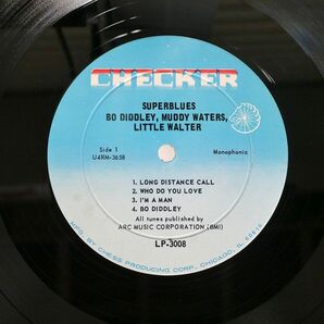 米 BO DIDDLEY, LITTLE WALTER, MUDDY WATERS/SUPER BLUES/CHECKER LP3008 LPの画像2