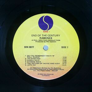 米 ORIGINAL RAMONES/END OF THE CENTURY/SIRE SRK6077 LPの画像2