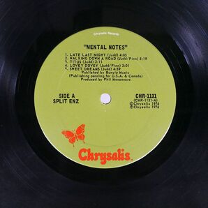 英 SPLIT ENZ/MENTAL NOTES/CHRYSALIS CHR1131 LPの画像2