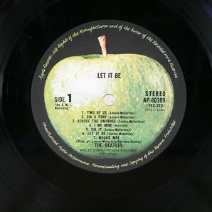 帯付き ビートルズ/レット・イット・ビー/APPLE AP80189 LPの画像3