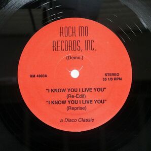 CHAKA KHAN/I KNOW YOU I LIVE YOU/ROCK MO RECORDS, INC. RM4003 12の画像1