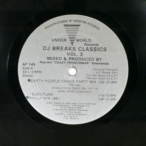 米 VA/DJ BREAKS CLASSICS VOL. 3/UNDERWORLD AP149 12の画像2