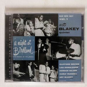 未開封 ART BLAKEY QUINTET/A NIGHT AT BIRDLAND, VOLUME ONE/BLUE NOTE 7243 5 32146 2 3 CD □
