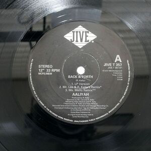 英 AALIYAH/BACK&FORTH/JIVE JIVET357 12