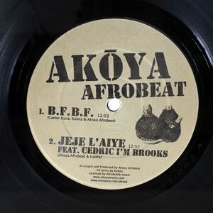 AKOYA AFROBEAT ENSEMBLE/B.F.B.F. JEJE L’AIYE/TIP OF THE ICEBERG TOTI-003 12