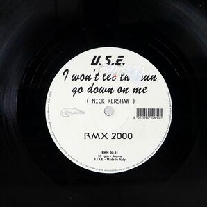 U.S.E./I WON’T LET THE SUN GO DOWN ON ME/REMIX MANIA RMM0001 12の画像1